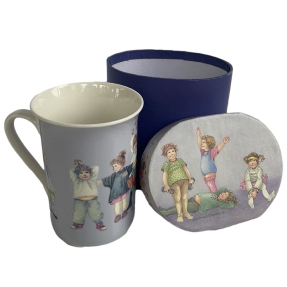 Mug Shortbread Workout by Catherine Simpson Porcelain